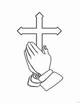 Praying Hands Coloring Page In Illustrator SVG JPG EPS PNG  sketch template