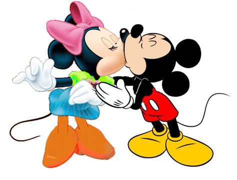 Mickey and Minnie kissing - Imagui
