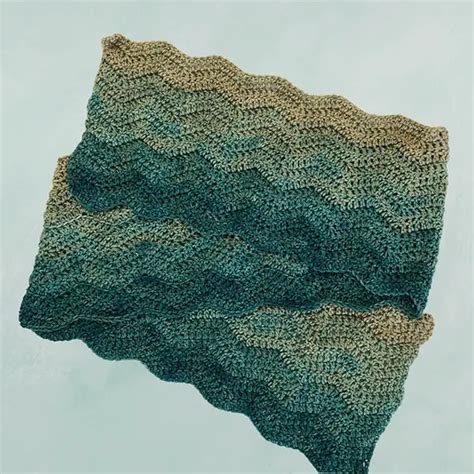 Mystic Ripple Scarf Crochet Pattern - Edie Eckman