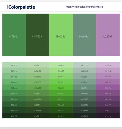 1 Latest Color Schemes with Viridian Green And Lavender Purple Color ...