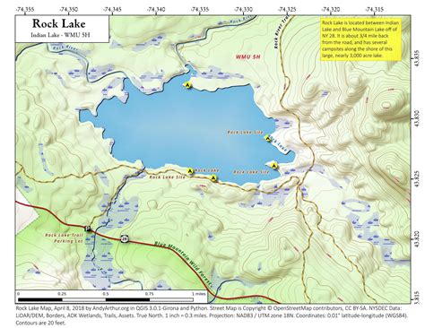 Map: Rock Lake - Andy Arthur.org