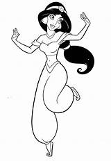 Disney Princess Jasmine Coloring Pages sketch template