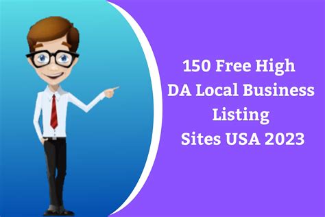 150 Free High DA Local Business Listing sites USA 2023