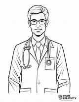 Doctor Coloring Pages Free Printable PDFs  Invite Creativity sketch template