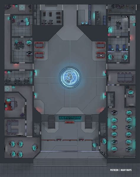 The Corporate HQ! [38x47] : battlemaps