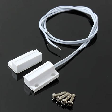 1 Set High Sensitive White Door Window Contact Magnetic Reed Sensor ...