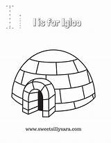 Igloo Coloring Paper Pages sketch template