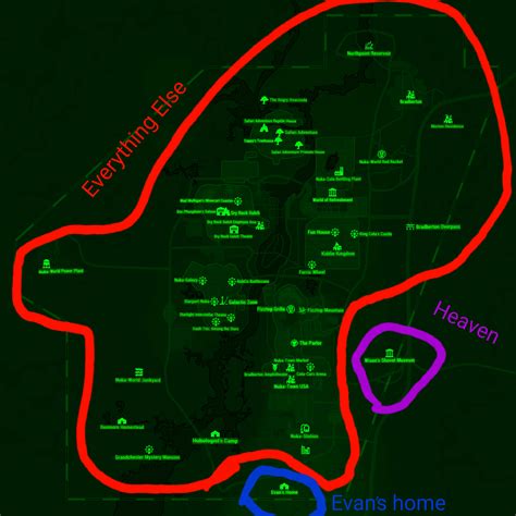 Figured I'd share my rendition of the Nuka-World map! : r/fo4