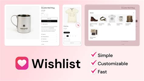 Basic Wishlist - Allow visitors to shortlist and save their favorite ...