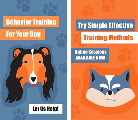 Behavior training for your dog, online sessions 17523351 Vector Art at ...