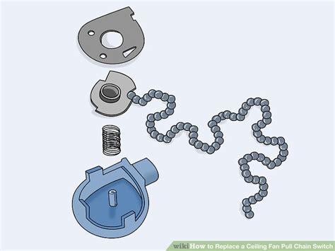 4 Ways to Replace a Ceiling Fan Pull Chain Switch - wikiHow