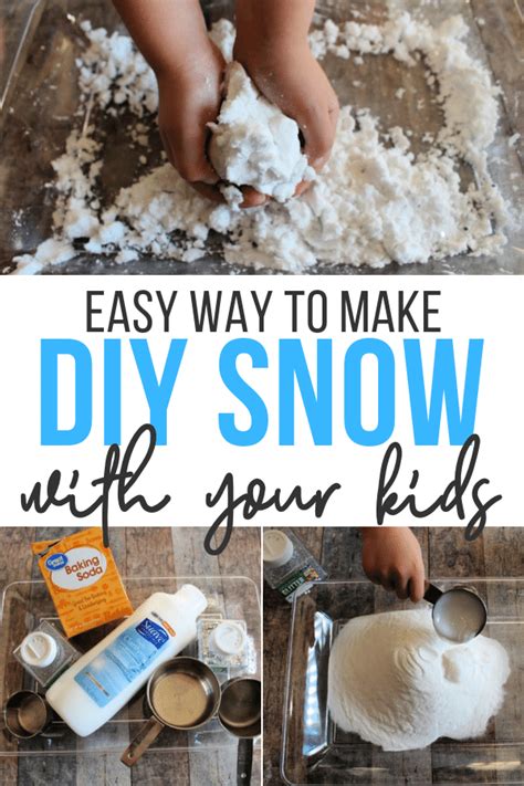 How to Make Your Own Snow | How to make snow, Rainy day fun, Summer fun ...