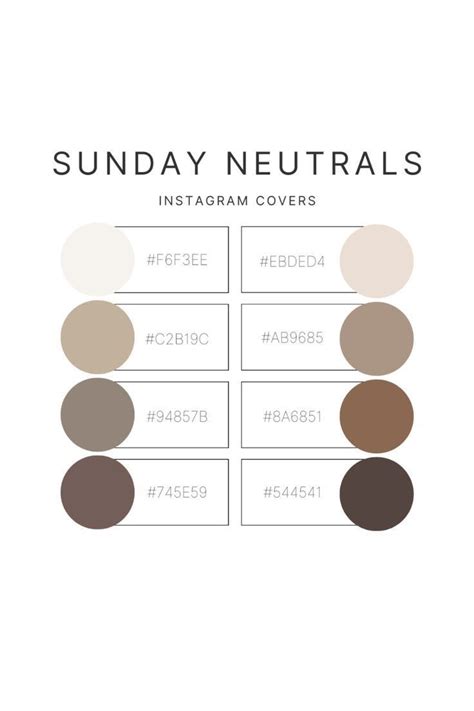 Neutral Hex Codes | Hex color palette, Color schemes colour palettes ...