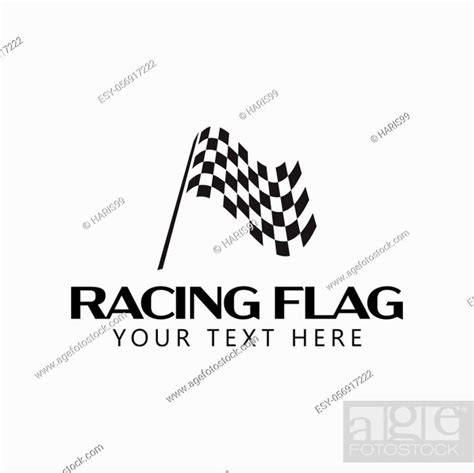 Racing flag graphic design template vector isolated, Stock Vector ...