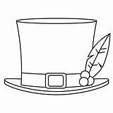 Hat Template Snowman Coloring Hats Printable Pages Frosty Craft  sketch template