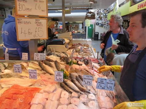 Swansea market fish stall