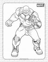 Free Printable Marvel thanos coloring pages – Artofit sketch template