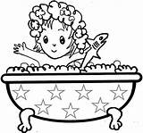 Take A Bath Coloring Page sketch template