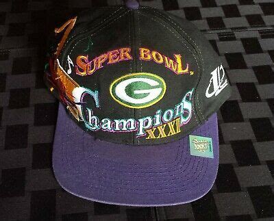 @! Green Bay Packers 1997 Super Bowl XXXI Champions TEAM NFL... in 2020 | Hats for men, Nfl hats ...