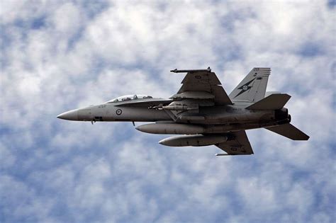 A No. 1 Squadron RAAF Super Hornet loaded with ordnance - PICRYL Public ...