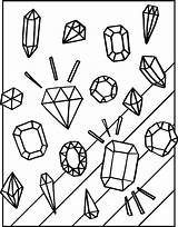 Gems Coloring Pages sketch template