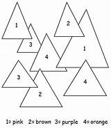 Triangle Coloring Pages Printable sketch template
