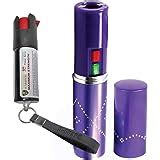 Amazon.com : Lipstick Taser Pepper Spray Keychain Self Defense Kit For ...