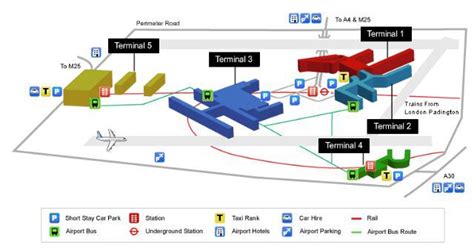 Heathrow Airport Train Map