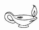 Ancient Oil Lamp Coloring Pages sketch template
