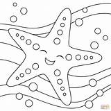 Cute Starfish Coloring Page Free Printable  Home sketch template