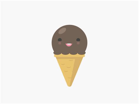 Chocolate ice cream by Claire Nest on Dribbble