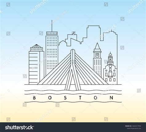 1,021 Vector Boston Skyline Images, Stock Photos & Vectors | Shutterstock