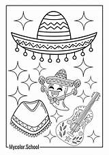 7 Mexican Coloring Pages  Free Printable For Kids And sketch template