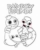 Rainbow Friends Coloring Pages  Etsy UK sketch template