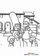 The Simpsons  Family Coloring Pages For Kids sketch template