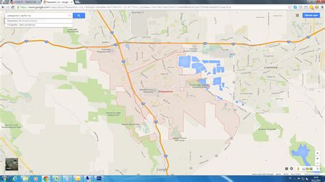 Pleasanton California Map - United States