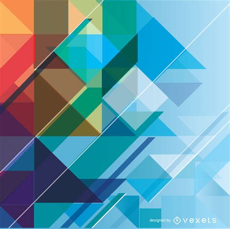 Abstract Geometric Colorful Background Vector Download