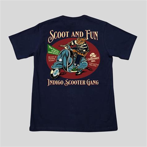 Carnivores Soul Tee – Indigo Scooter Gang – Carnivores soul