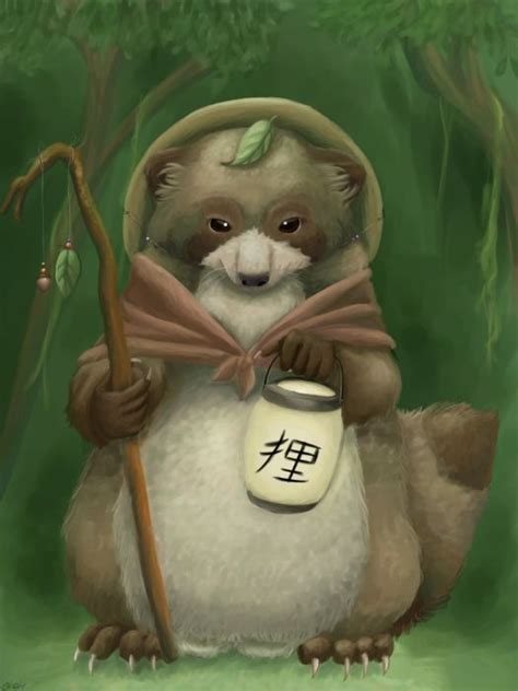 tanuki | Anime Go Uchi: Tanuki | Creature art, Animal sketches, Creature drawings