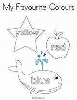 My Favourite Colours Coloring Page  Twisty Noodle sketch template