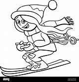 Black And White Cartoon Illustrations Of Kid Or Teen Girl Character On  sketch template