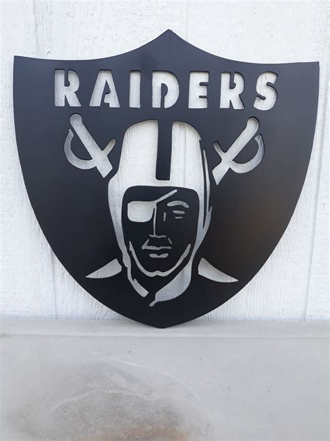 Raiders metal sign | Etsy