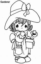 為孩子的色頁 Gardener coloring Pages sketch template