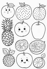 Creative Fruit Colorings – Color My Pages sketch template