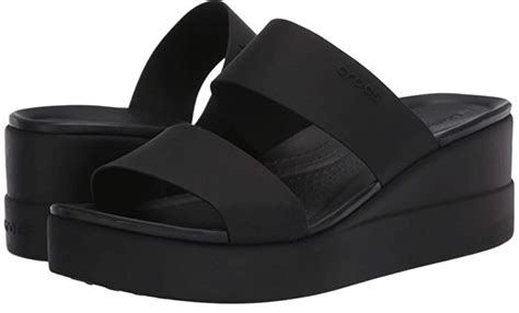 Crocs Brooklyn Mid Wedge (Black/Black) Women's Wedge Shoes - ShopStyle