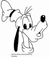 Cartoons Coloring Pages Goofy Disney sketch template