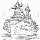 Warship Procoloring Clipartmag Battleship Sketch Coloring Page sketch template
