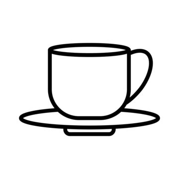 Coffee Break Line Icon Vector, Break, Coffee, Cup PNG and Vector with Transparent Background for ...