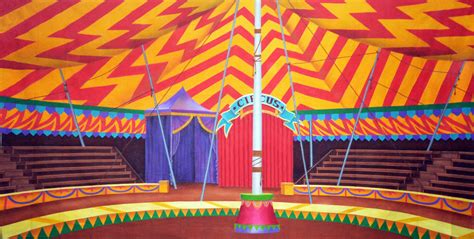 6m x 3m Circus Interior Backdrop | Backdrops, Circus, Props