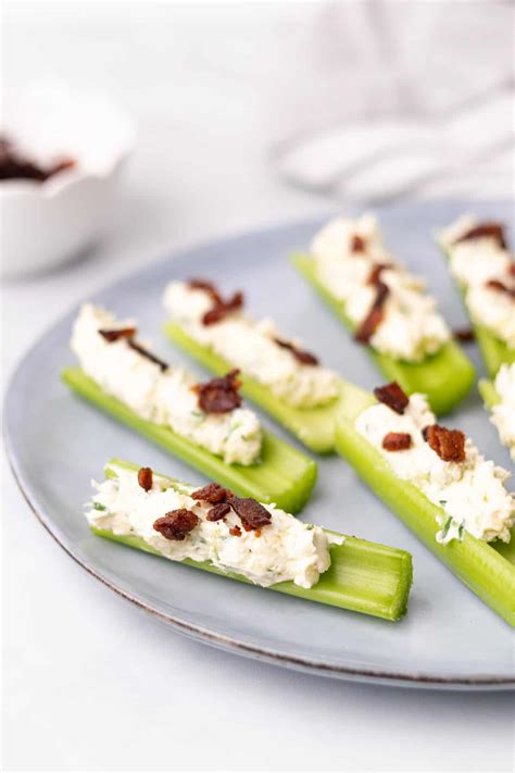 Stuffed Celery with Cheese, Bacon, and Herbs (Low-Carb) | Diabetes Strong